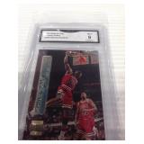 1996 stadium club Michael jordan gma 9