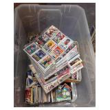 Bin Full of sports cards