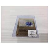 Black lotus metal card