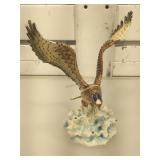 Kalifano crystal & pearlized enameled Eagle