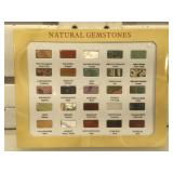 Natural gemstone guide w/ cut gemstones
