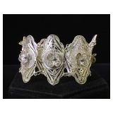 Sterling filigree bracelet,30.8g,