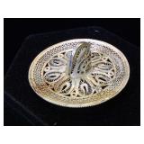 Sterling Broche hat brooch, 16.6g
