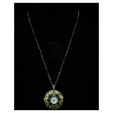 Delgard hand-winding watch pendant necklace,