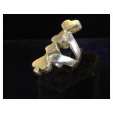 Sterling (Card Suits) ring, size 8, 18g
