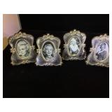 4- Sterling frames w/ Marilyn Monroe prints, 4.5
