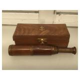Cole London telescoping spyglass w/ box, extends