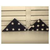 2 USA flags, 1 cloth
