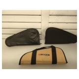 Lot of 3 soft pistol cases