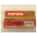 20 rounds of Norma 308 ammo - 180 grain - 7.62