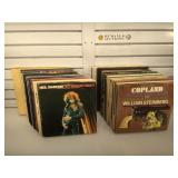 Vinyl records, mostly classical