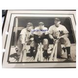 Joe DiMaggio framed pic NO COA