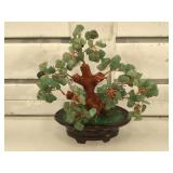 Small gemstone prosperity tree, stands approx 6