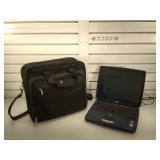 Vintage HP laptop w/ power cord & bag, untested