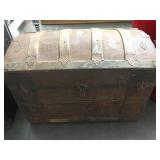 Vintage small steamer trunk chest
