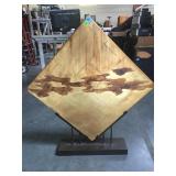 37 inch tall art decoration piece with metal