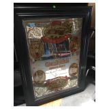 Framed Glenfiddich Whisky mirror 29x40