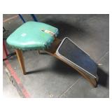 Vintage Boot black stool