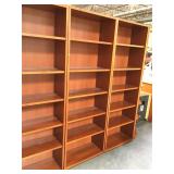 7 foot tall wood bookshelf - 1 piece only