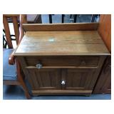 Antique oak commode