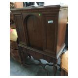 Vintage Seven Seas radio cabinet with radio model