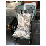 Wood balloon back rocker