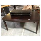 Wood dining table with 2 leaves