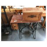 Antique Singer treadle sewing machine with