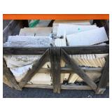 Pallet lot of rectangular stone tile - some cuts