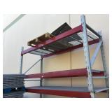 Metal pallet rack - 8 feet long, 6 feet tall