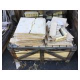 Pallet lot of assorted stone tile - some cuts