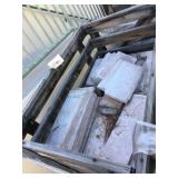 Pallet lot of pink stone tile - 3/4 in thick