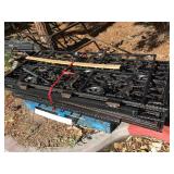 Set of ornate metal security panels - from