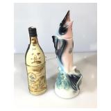 2 liquor decanters