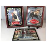 3 Coca-cola advertising mirrors