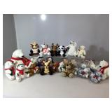 25 small Coca-cola plushes