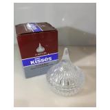 Godinger crystal Herseys Kiss candy dish in