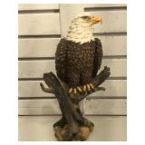 Resin eagle statue, stands approx 14 1/2 inches
