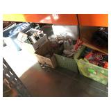 Lot of assorted household decor, kitchen items,