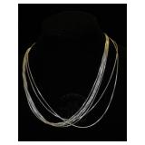 7- Sterling chains, 16 in. Length, 16.6g (tw)