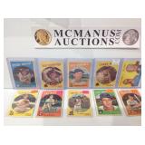 Vintage 1959 topps 10 card lot