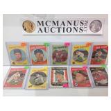 Vintage 1959 topps 10 card lot