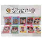 Vintage 1959 topps 10 card lot