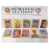 Vintage 1958 topps 10 card lot
