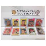 Vintage 1955-72  topps 10 card lot