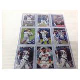 Mixed sports cards with rookies