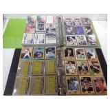 2 baseball albums full of sports cards