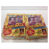 2 1991 donruss sealed baseball cards