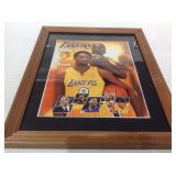 Framed back to back lakers pic