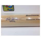 Bob feller autographed bat